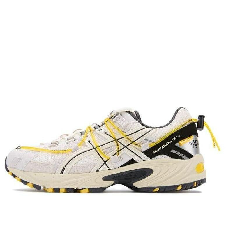アシックス 白色 ホワイト 黒色 ブラック 黄色 イエロー WHITE YELLOW スニーカー メンズ ASICS TROUBLE SMILE GEL-KAHANA TR V2 1203A355-100 / WHITE BLACK YELLOW