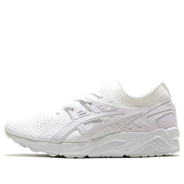 アシックス トレーナー ニット 白色 ホワイト 'ALL WHITE' スニーカー メンズ ASICS GEL-KAYANO TRAINER KNIT TQ705N-0101 / WHITE｜スニケス