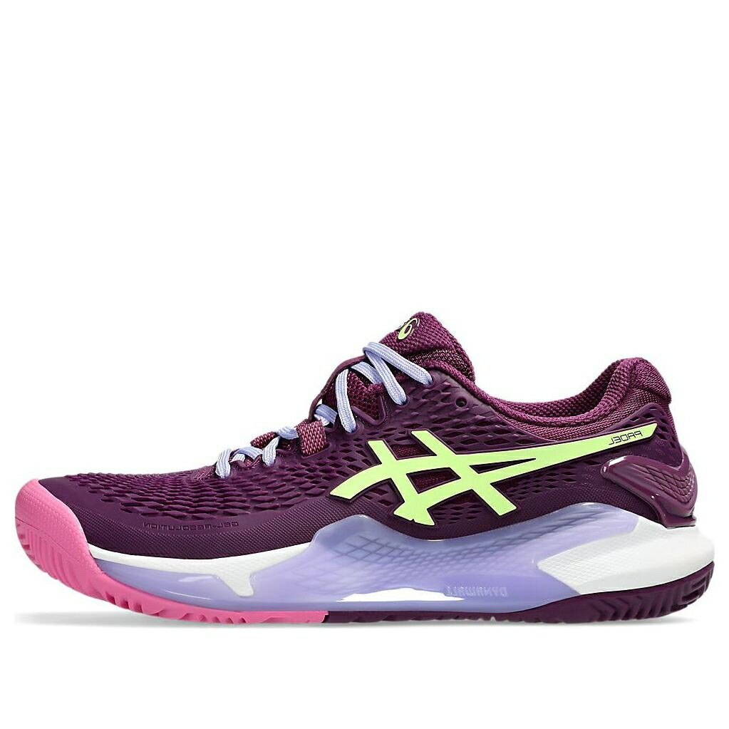 アシックス 菩提樹 ディープ 緑 緑であること \u0027DEEP GREEN\u0027 スニーカー レディース ASICS (WMNS) GEL-RESOLUTION 9 PADEL MAUVE LIME 1042A245-500 / DEEP MAUVE LIME GREEN