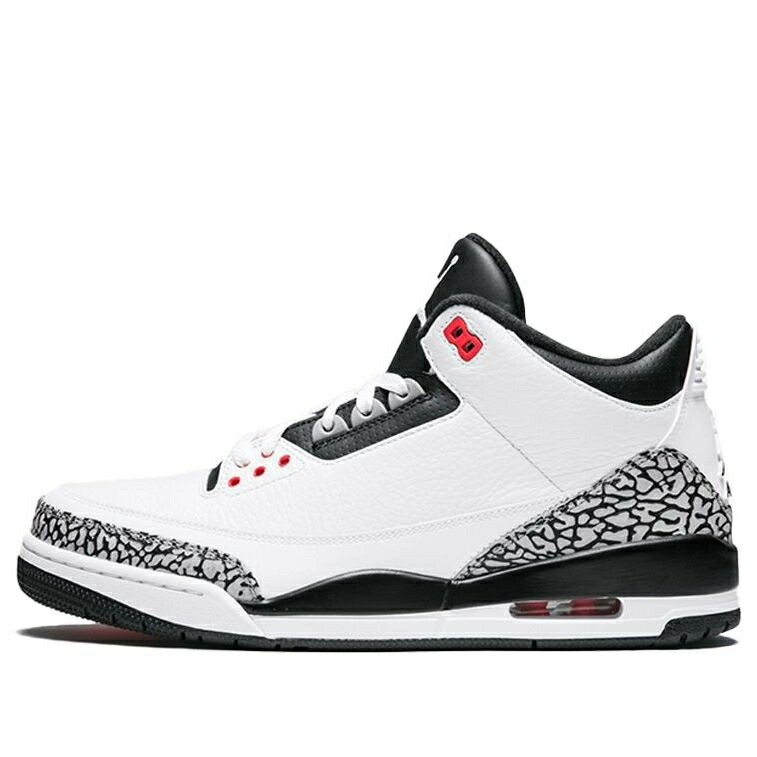 ナイキ ジョーダン 白いこと 白いこと 黒いこと 黒いこと \u0027INFRARED 23\u0027 スニーカー メンズ JORDAN AIR 3 RETRO 136064-123 / WHITE BLACK CMNT GRY INFRARED