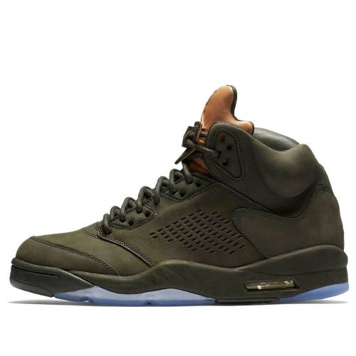 ナイキ ジョーダン 割り増し金 ゴールド \u0027TAKE FLIGHT\u0027 スニーカー メンズ JORDAN AIR 5 RETRO PREMIUM 881432-305 / SEQUOIA MTLLC GOLD VACHETTA TAN