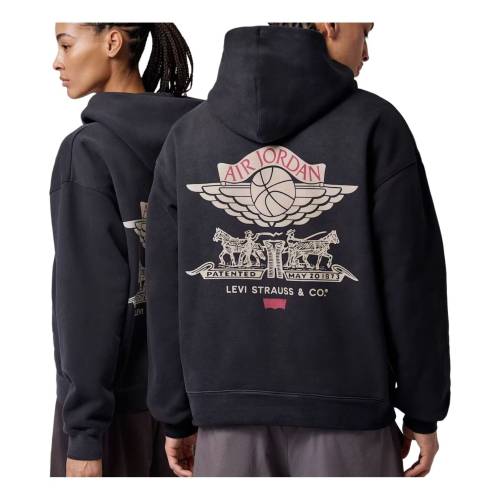 ナイキ ジョーダン フルジップ フーディー パーカー 黒色 ブラック LEVI'S FULLジップフーディー 'BLACK' スニーカー メンズ JORDAN AIR X FULL-ZIP HOODIE IM6734-010 / BLACK｜スニケス