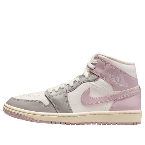 ナイキ ジョーダン ミッド \u0027SAIL ROSE\u0027 スニーカー レディース JORDAN (WMNS) AIR 1 MID PARTICLE BQ6472-122 / SAIL ENIGMA STONE COCONUT MILK