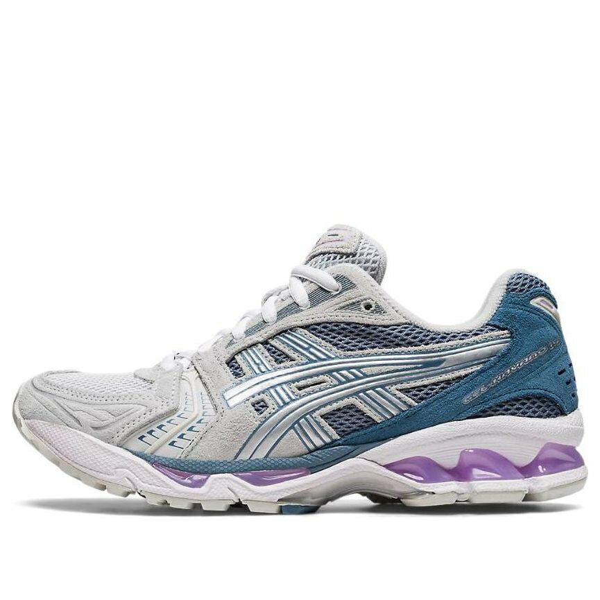 アシックス 薄墨色 薄墨色 青み 青色 純然たる しろがね色 しろがね色 \u0027GLACIER PURPLE\u0027 スニーカー レディース ASICS (WMNS) GEL-KAYANO 14 GREY BLUE 1202A105-021 / GLACIER GREY PURE SILVER