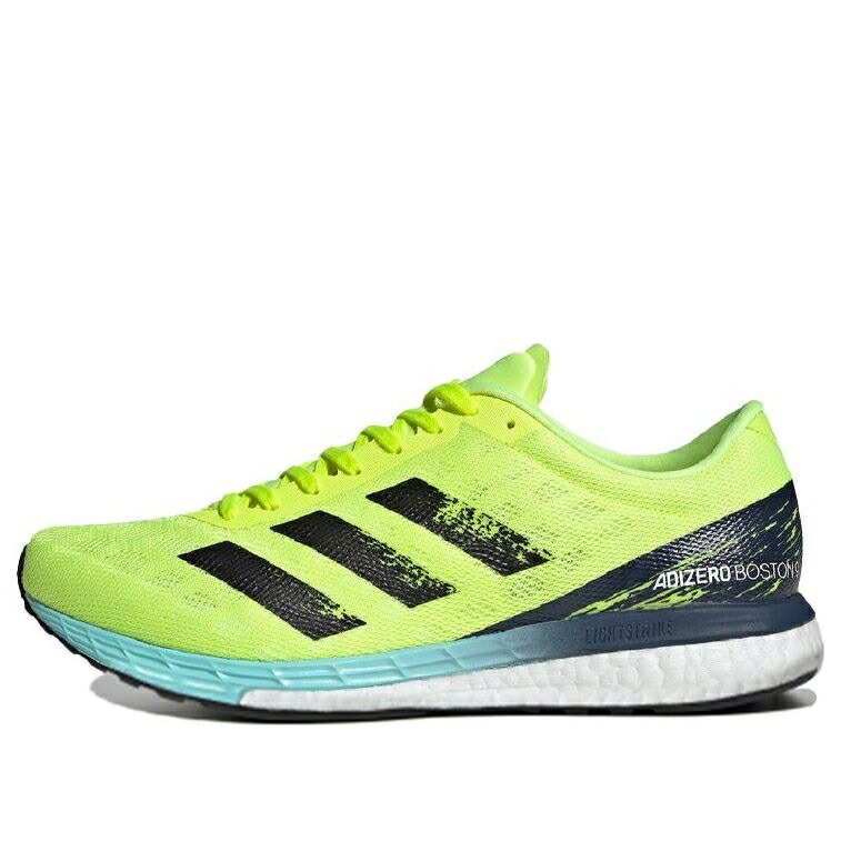 アディダス アディゼロ ボストン 黄色 イエロー 黒色 ブラック 白色 ホワイト OLAR YELLOW スニーカー メンズ ADIDAS ADIZERO BOSTON 9 H68740 / YELLOW BLACK WHITE