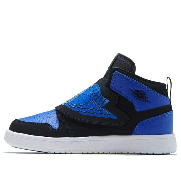 ナイキ ジョーダン 黒色 ブラック 白色 ホワイト 'ROYAL' ジュニア キッズ JORDAN (PS) AIR 1 BQ7197-004 / BLACK HYPER ROYAL WHITE ベビー マタニティ スニーカー