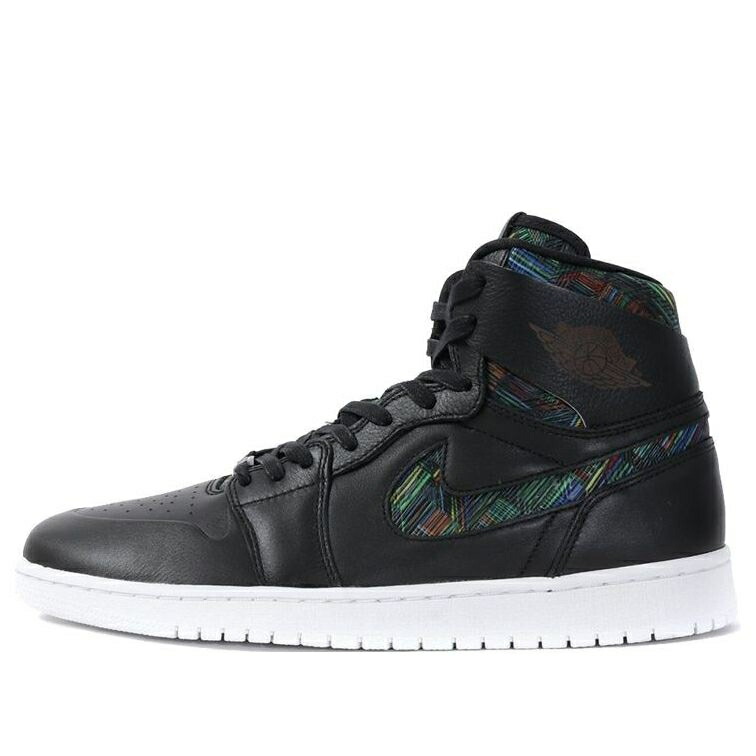 ナイキ ジョーダン 御機嫌 黒いこと 黒いこと \u0027BHM\u0027 スニーカー メンズ JORDAN AIR 1 RETRO HIGH NOUVEAU 836749-045 / BLACK MULTI COLOR WHT