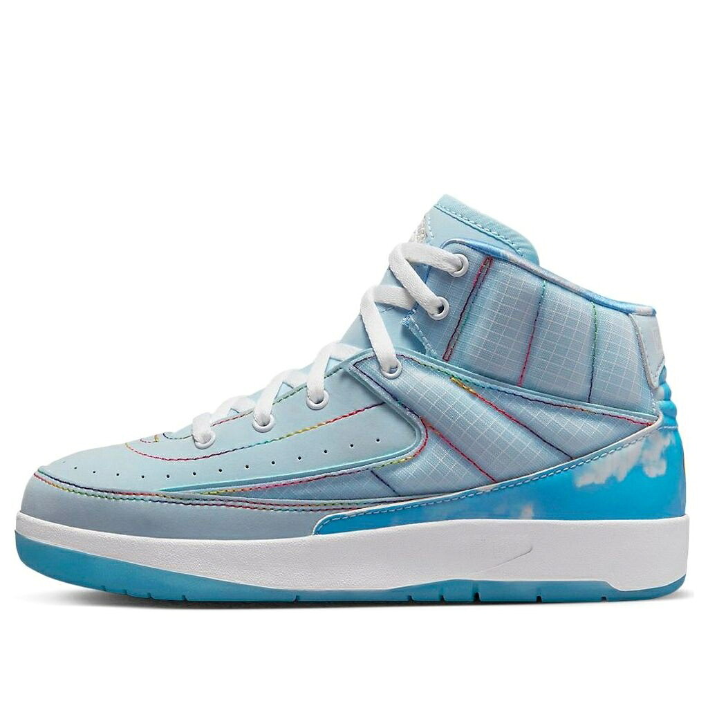 ナイキ ジョーダン 青色 ブルー 白色 ホワイト 'CELESTINE BLUE' ジュニア キッズ JORDAN (PS) AIR 2 RETRO DQ7693-419 / CELESTINE BLUE WHITE MULTI COLOR ベビー マタニティ スニーカー