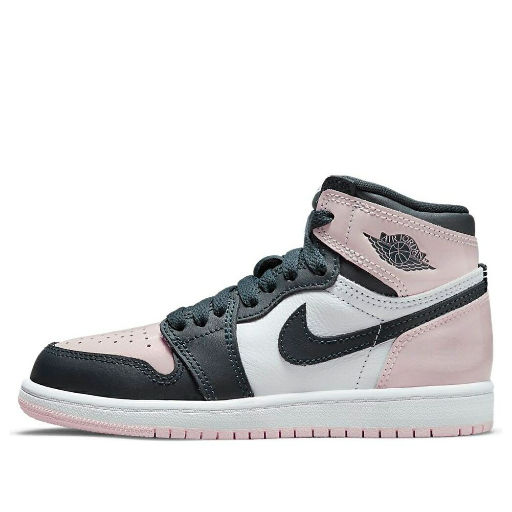 ナイキ ジョーダン ハイ 黒色 ブラック ピンク 白色 ホワイト 'BUBBLE GUM' ジュニア キッズ JORDAN (PS) AIR 1 RETRO HIGH OG SE CU0449-641 / BLACK PINK WHITE ベビー マタニティ スニーカー