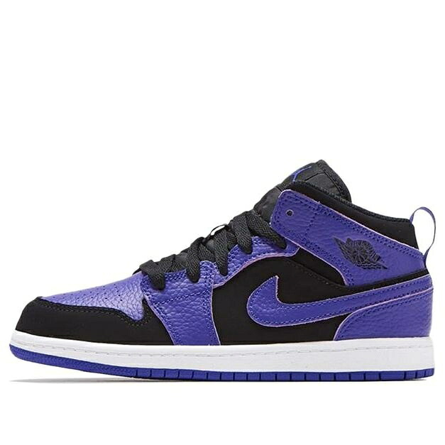 ナイキ ジョーダン ミッド 黒色 ブラック コンコルド コンコード 白色 ホワイト 'DARK CONCORD' ジュニア キッズ JORDAN (PS) AIR 1 MID 640734-051 / BLACK DARK CONCORD WHITE ベビー マタニティ スニーカー