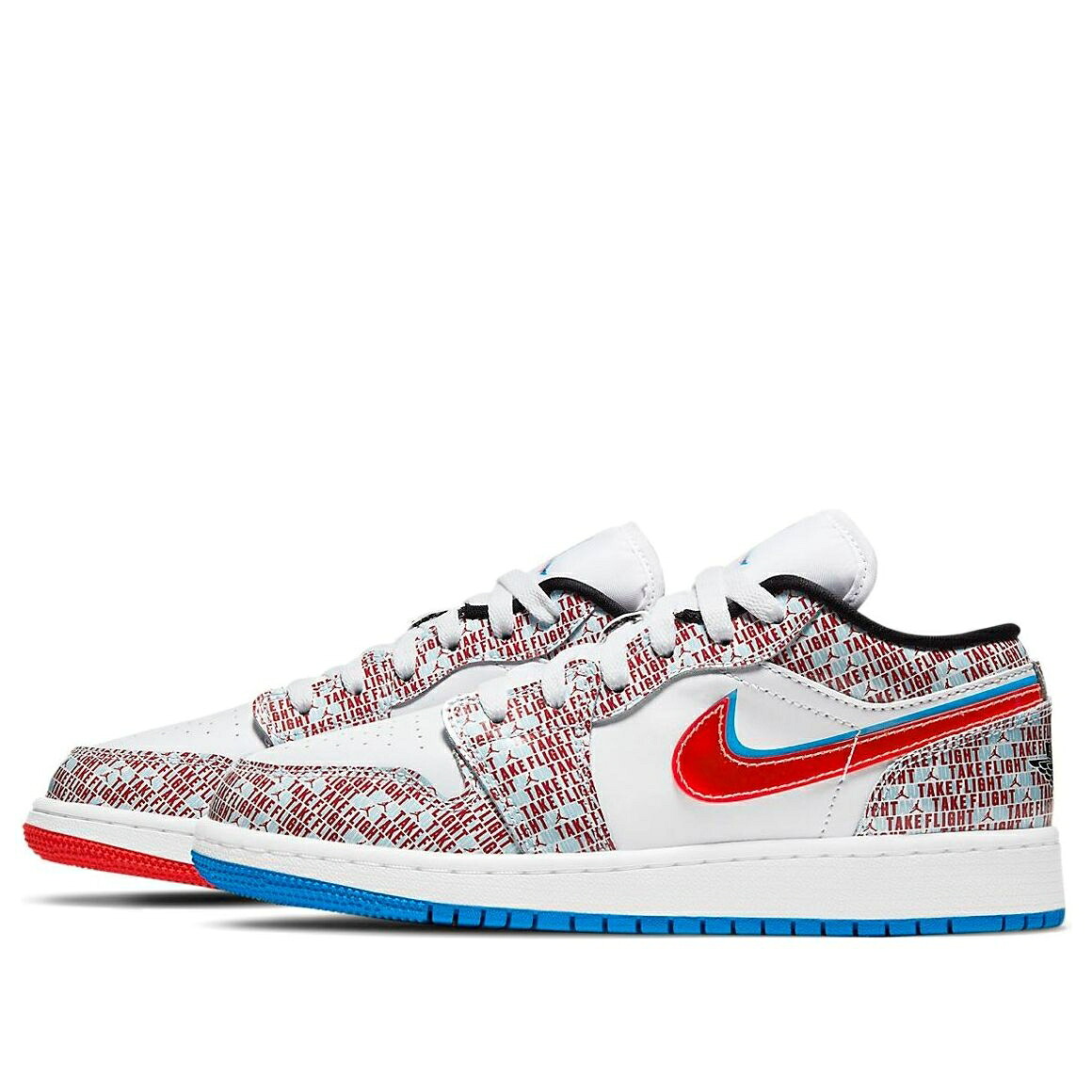 ナイキ ジョーダン 白色 ホワイト 赤 レッド 青色 ブルー 'TAKE FLIGHT' ジュニア キッズ JORDAN (GS) AIR 1 LOW SE DD1527-114 / WHITE RED BLUE ベビー マタニティ スニーカー