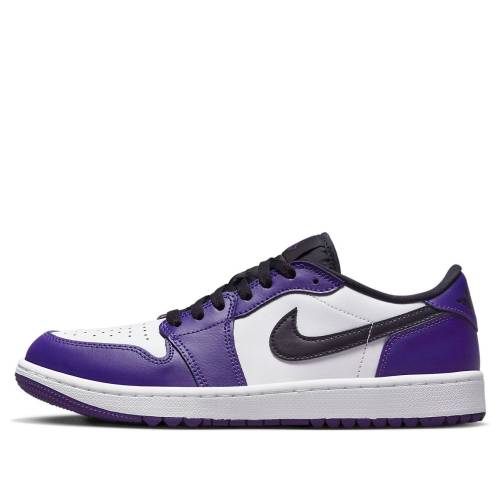 ナイキ ジョーダン ゴルフ 白いこと 白いこと 厚地の外套 紫 パープル \u0027COURT PURPLE\u0027 スニーカー メンズ JORDAN AIR 1 LOW GOLF DD9315-105 / WHITE COURT PURPLE UNIVERSITY メンズ靴-スニーカー