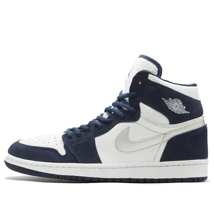 ナイキ ジョーダン ご機嫌 白いこと 白いこと CO.JP \u0027MIDNIGHT NAVY\u0027 スニーカー メンズ JORDAN AIR 1 RETRO HIGH 2001 136060-101 / WHITE