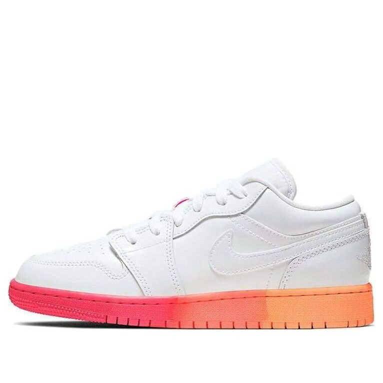 ナイキ ジョーダン 白色 ホワイト 'SUNSET SOLE' ジュニア キッズ JORDAN (GS) AIR 1 LOW 554723-100 / WHITE ベビー マタニティ スニーカー|スニケス