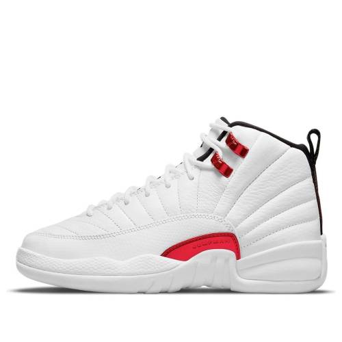 ナイキ ジョーダン 白色 ホワイト 赤 レッド 黒色 ブラック TWIST ジュニア キッズ JORDAN (GS) AIR 12 RETRO 153265-106 / WHITE UNIVERSITY RED BLACK ベビー マタニティ スニーカー