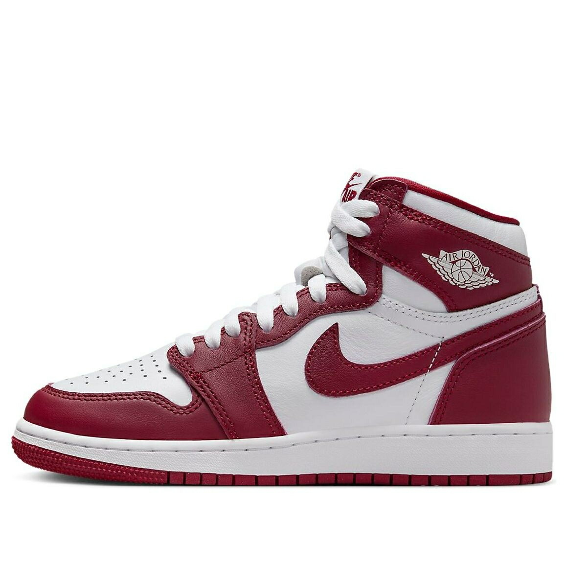 ナイキ ジョーダン ハイ 白色 ホワイト チーム 赤 レッド 'ARTISANAL RED' ジュニア キッズ JORDAN (GS) AIR 1 RETRO HIGH OG FD1437-160 / WHITE TEAM RED ベビー マタニティ スニーカー｜スニケス