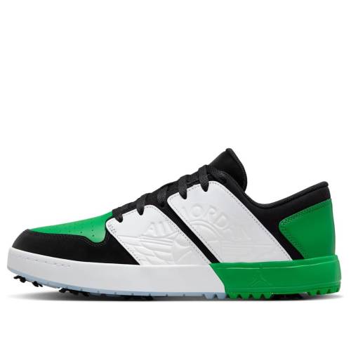 ナイキ ジョーダン ゴルフ 白いこと 白いこと 黒いこと 黒いこと 青碧 青碧 \u0027BLACK GREEN\u0027 スニーカー メンズ JORDAN AIR NU RETRO 1 GOLF WHITE LUCKY FZ4153-002 / BLACK WHITE BLUE TINT LUCKY
