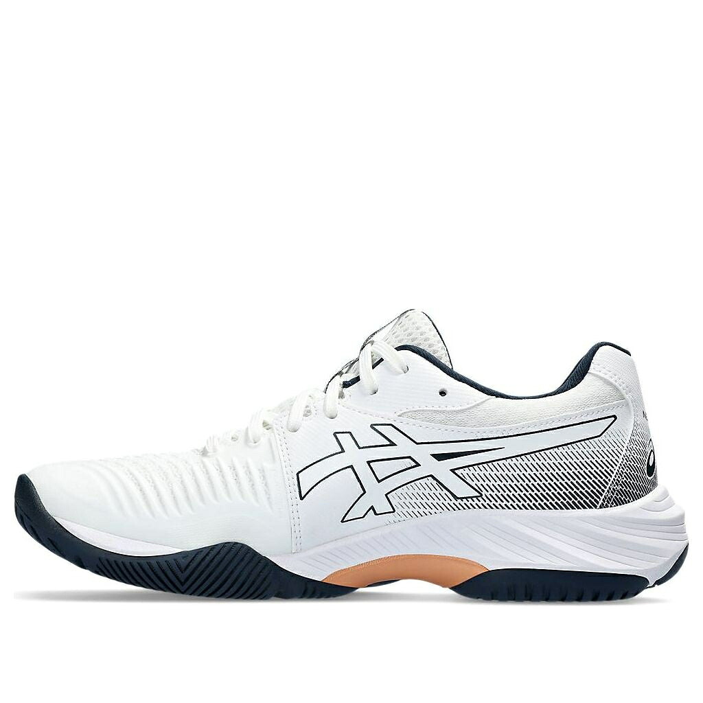 アシックス 白色 ホワイト 黒色 ブラック 灰色 グレー ゴールド 'WHITE GREY' スニーカー メンズ ASICS GEL-NETBURNER BALLISTIC FF 3 1053A069-960 / WHITE BLACK GREY GOLD|スニケス