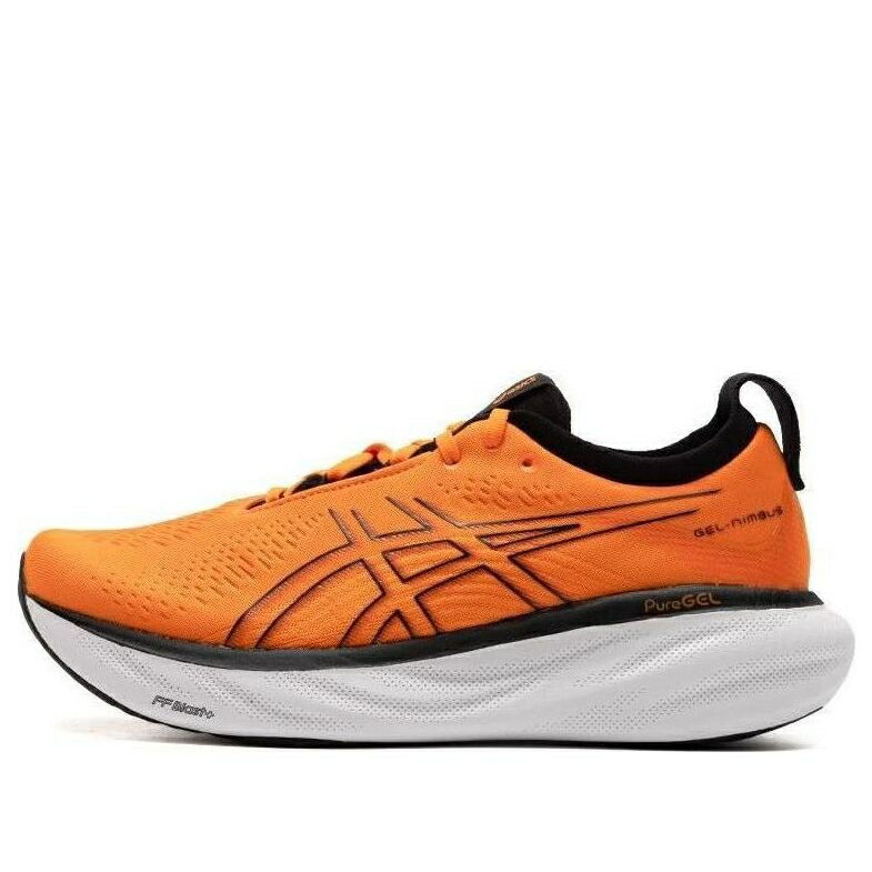 アシックス 橙 オレンジ 黒色 ブラック ORANGE BLACK スニーカー メンズ ASICS GEL-NIMBUS 25 1011B547-800 / ORANGE BLACK