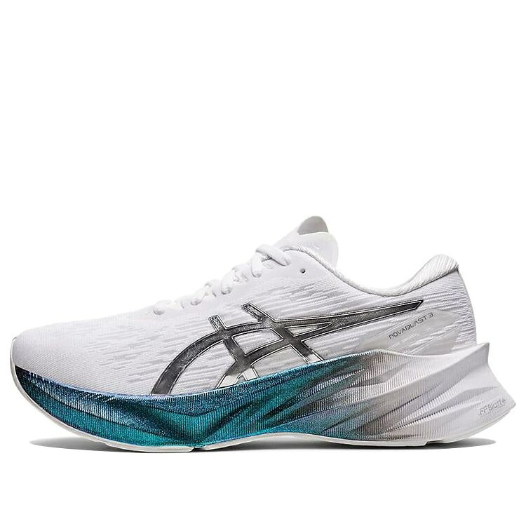 アシックス プラチナム 白いこと 白いこと しろがね色 しろがね色 \u0027WHITE BLUE\u0027 スニーカー レディース ASICS (WMNS) NOVABLAST 3 PLATINUM METALLIC 1012B290-100 / WHITE SILVER