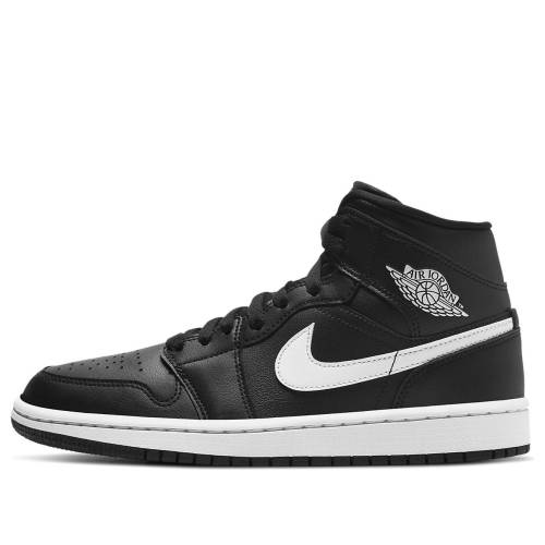 ナイキ ジョーダン ミッド 黒いこと 黒いこと \u0027BLACK WHITE\u0027 スニーカー レディース JORDAN (WMNS) AIR 1 MID BQ6472-011 / BLACK