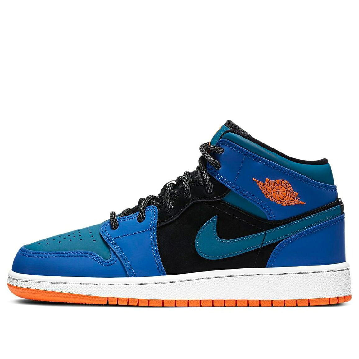 ナイキ ジョーダン ミッド 青色 ブルー 緑 グリーン 黒色 ブラック 'RACER ABYSS' ジュニア キッズ JORDAN (GS) AIR 1 MID BLUE GREEN 554725-440 / RACER BLUE GREEN ABYSS BLACK ベビー マタニティ スニーカー