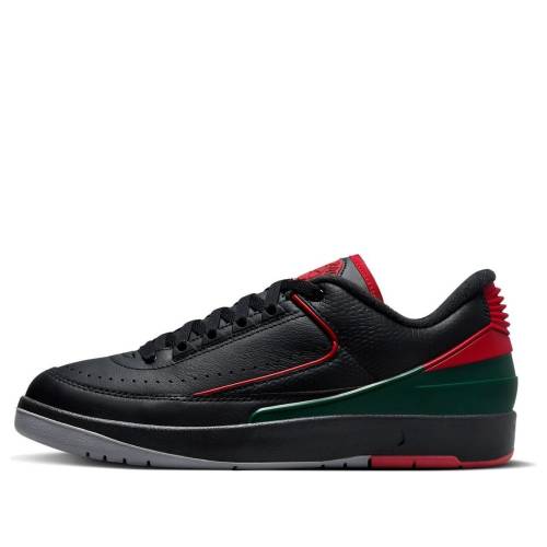ナイキ ジョーダン 黒色 ブラック ファイア 赤 レッド 灰色 シメント グレー CHRISTMAS スニーカー メンズ JORDAN AIR 2 RETRO LOW DV9956-006 / BLACK FIRE RED CEMENT GREY