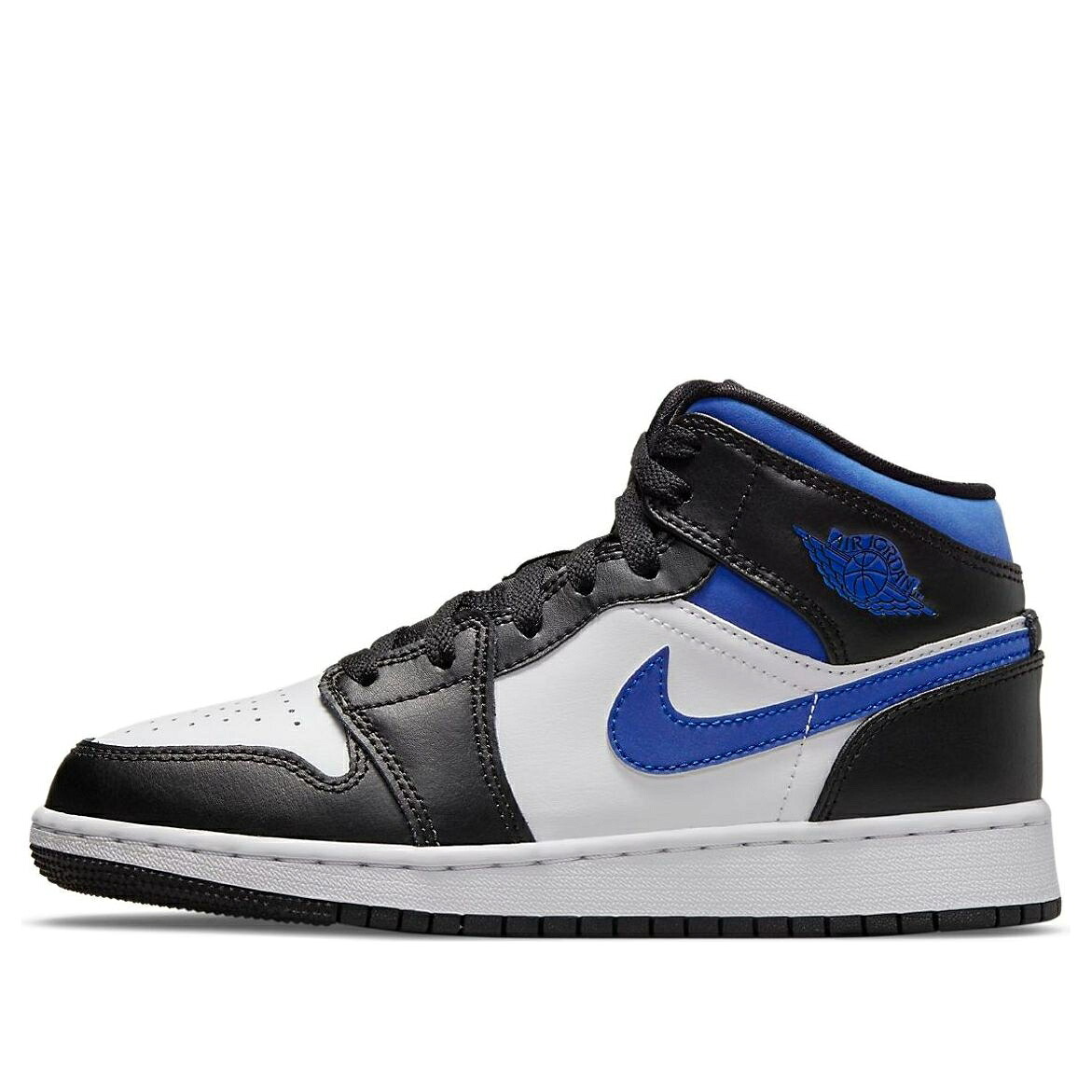 ナイキ ジョーダン ミッド 黒いこと 黒いこと 白いこと 白いこと 青味 青み \u0027WHITE BLUE\u0027 御坊っちゃん キッズ JORDAN (GS) AIR 1 MID BLACK RACER 554725-140 / WHITE RACER BLUE BLACK もの言う花 マタニティ スニーカー