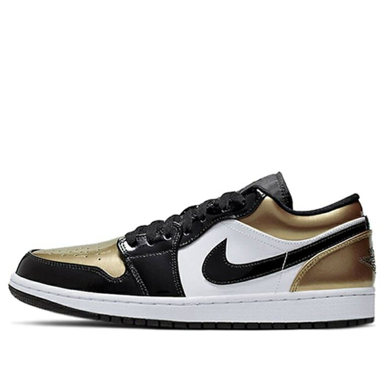 ナイキ ジョーダン ゴールド 白いこと 白いこと 黒いこと 黒いこと \u0027GOLD TOE\u0027 スニーカー メンズ JORDAN AIR 1 LOW CQ9447-700 / METALLIC GOLD WHITE BLACK