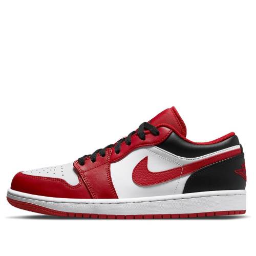 ナイキ ジョーダン 黒色 ブラック 赤 レッド 白色 ホワイト REVERSE TOE スニーカー メンズ JORDAN AIR 1 LOW BLACK 553558-163 / RED WHITE BLACK