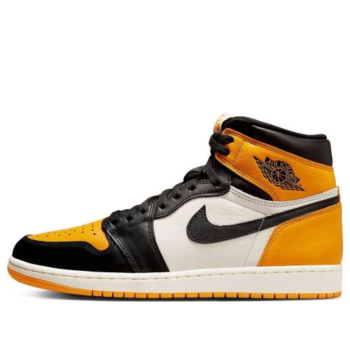 ナイキ ジョーダン 御機嫌 黒いこと 黒いこと 白いこと 白いこと \u0027YELLOW WHITE\u0027 スニーカー メンズ JORDAN AIR 1 RETRO HIGH OG TOE 555088-711 / POLLEN BLACK WHITE