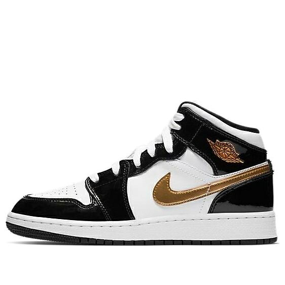 ナイキ ジョーダン ミッド 黒色 ブラック ゴールド 'BLACK GOLD' ジュニア キッズ JORDAN (GS) AIR 1 MID SE BQ6931-007 / BLACK GOLD ベビー マタニティ スニーカー