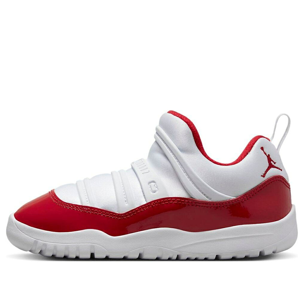 ナイキ ジョーダン 白色 ホワイト 赤 レッド 'CHERRY' ジュニア キッズ JORDAN (PS) AIR 11 RETRO LITTLE FLEX BQ7101-116 / WHITE RED ベビー マタニティ スニーカー｜スニケス
