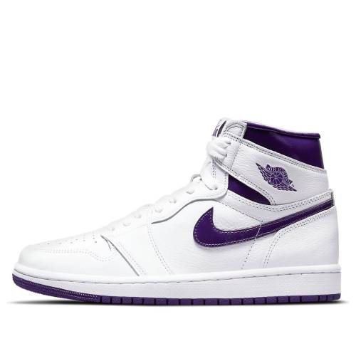 ナイキ ジョーダン ご機嫌 白いこと 白いこと 厚地の外套 紫 パープル \u0027COURT PURPLE\u0027 スニーカー レディース JORDAN (WMNS) AIR 1 HIGH OG CD0461-151 / WHITE COURT PURPLE