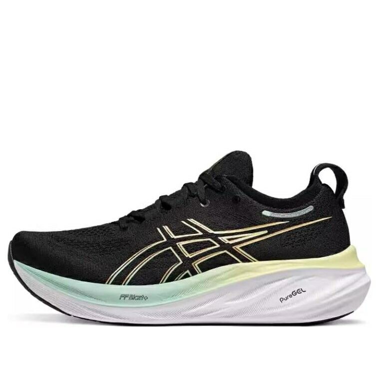 アシックス プラチナム 黒色 ブラック 白色 ホワイト 青色 ブルー 黄色 イエロー BLACK スニーカー メンズ ASICS GEL-NIMBUS PLATINUM 26 SNEAKERS 1011B996-001 / BLACK WHITE BLUE YELLOW