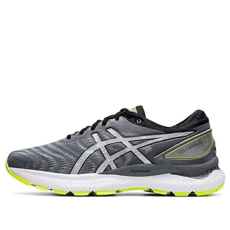 アシックス 灰色 グレー 緑 グリーン 'METROPOLIS' スニーカー メンズ ASICS GEL-NIMBUS 22 LITE-SHOW 1011A683-021 / GREY GREEN｜スニケス