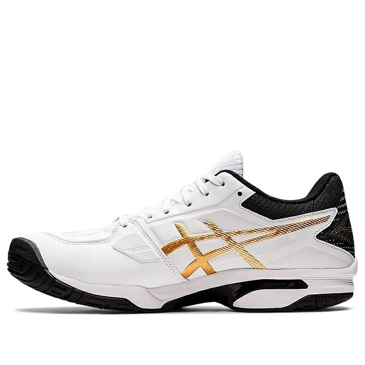 アシックス ピュア 白色 ホワイト ゴールド 黒色 ブラック 'WHITE GOLD' スニーカー メンズ ASICS PRESTIGELYTE 4 OC PURE 1043A013-100 / WHITE PURE GOLD BLACK|スニケス
