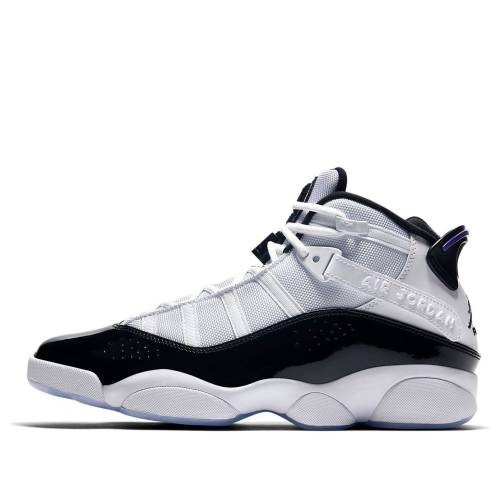 ナイキ ジョーダン リング 白色 ホワイト 黒色 ブラック コンコルド コンコード 'CONCORD' スニーカー メンズ JORDAN AIR 6 RINGS 322992-104 / WHITE BLACK DARK CONCORD