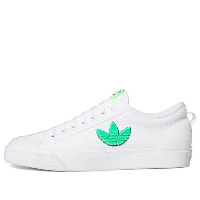 アディダス トレフォイル 白色 ホワイト 緑 グリーン 'WHITE GREEN' スニーカー メンズ ADIDAS NIZZA TREFOIL SIGNAL FX8354 / WHITE GREEN