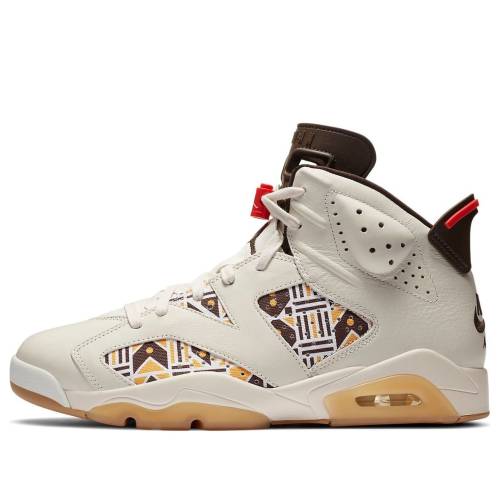 ナイキ ジョーダン 赤銅色 赤銅色 野球クラブ 橙 オレンジ色 \u0027QUAI GUM\u0027 スニーカー メンズ JORDAN AIR 6 RETRO 54 - SAIL CZ4152-100 / SAIL BAROQUE BROWN TEAM ORANGE