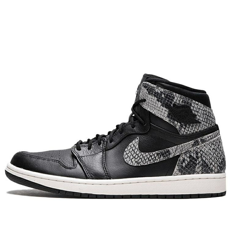 ナイキ ジョーダン ハイ プレミアム 黒色 ブラック 'BLACK SNAKE' スニーカー レディース JORDAN (WMNS) AIR 1 RETRO HIGH PREMIUM AH7389-014 / BLACK PHANTOM