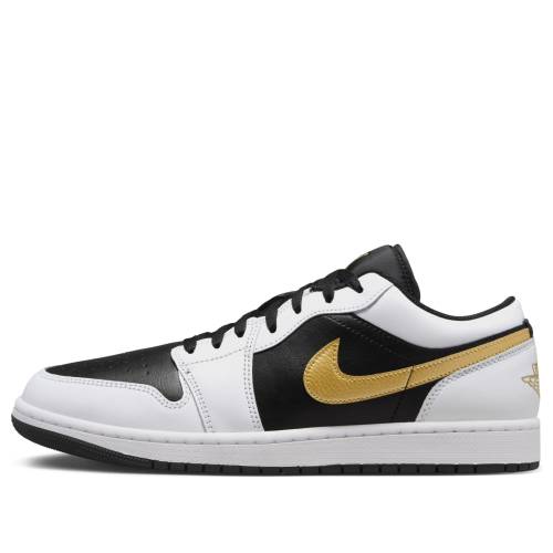 ナイキ ジョーダン 黒いこと 黒いこと ゴールド 白いこと 白いこと \u0027WHITE SWOOSH\u0027 スニーカー メンズ JORDAN AIR 1 LOW BLACK METALLIC GOLD 553558-172 / WHITE BLACK METALLIC GOLD
