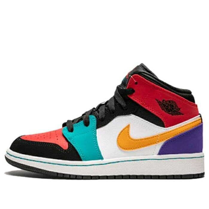 ナイキ ジョーダン ミッド 'BRED MULTICOLOR' ジュニア キッズ JORDAN (GS) AIR 1 MID MULTI-COLOR' 554725-125 / MULTI ベビー マタニティ スニーカー|スニケス