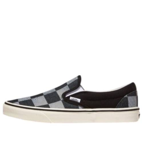 ヴァンズ バンズ クラシック スリッポン 黒色 ブラック 灰色 グレー 'BLACK GREY' スニーカー メンズ VANS CLASSIC SLIP-ON VN000D5PBMA / BLACK GREY