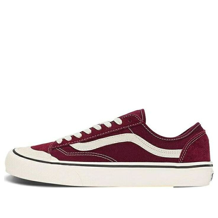 ヴァンズ バンズ ワイン色 バーガンディー 白色 ホワイト 'BURGUNDY' スニーカー メンズ VANS STYLE 136 DECON VR3 VN0A4BX9BRG / BURGUNDY WHITE