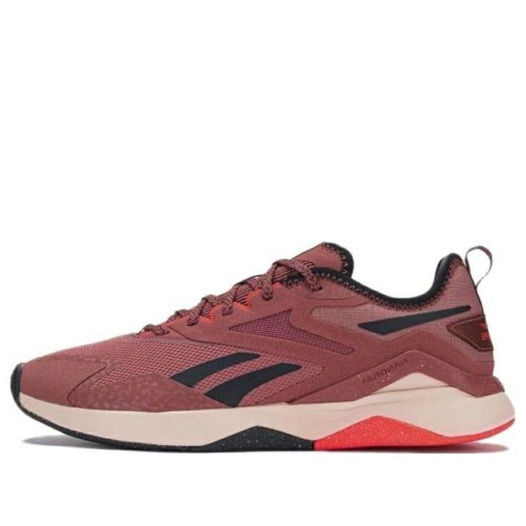 リーボック ベージュ ぶどう酒色 バーガンディー 黒いこと 黒いこと \u0027BURGUNDY BLACK\u0027 スニーカー レディース REEBOK (WMNS) NANOFLEX ADVENTURE TR 2 BEIGE 100033534 / BURGUNDY BEIGE BLACK