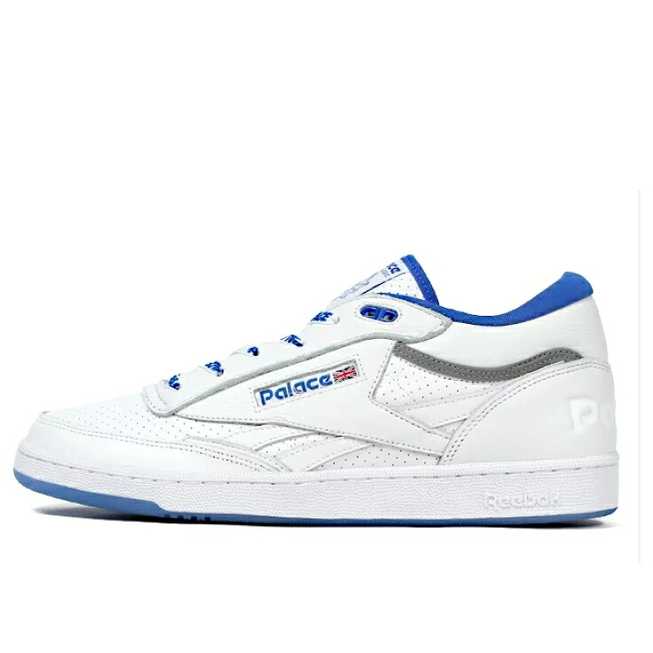 リーボック 野球クラブ ミッド 白いこと 白いこと 厚地の外套 青み 青色 \u0027PALACE BLUE\u0027 スニーカー メンズ REEBOK CLUB C MID II REVENGE WHITE COURT FZ5844 / FOOTWEAR WHITE COURT BLUE PEWTER