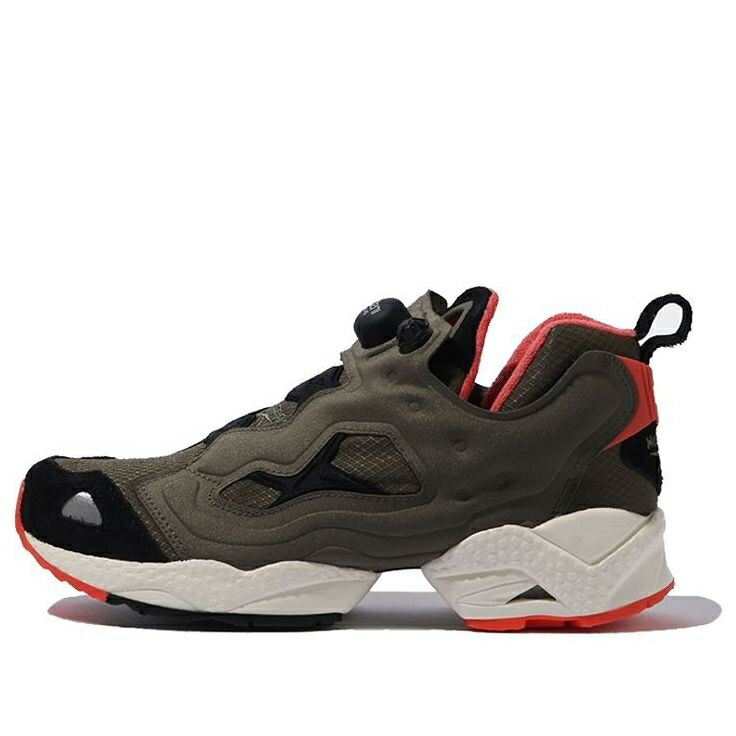 リーボック 緑 グリーン 橙 オレンジ アーミー コア 黒色 ブラック インスタポンプフューリー ARNY FLARE スニーカー メンズ REEBOK INSTAPUMP FURY 95 GREEN ORANGE GZ2187 / ARMY GREEN CORE BLACK SEMI