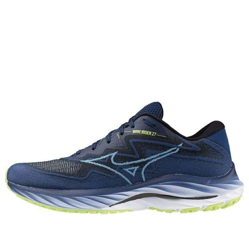 ミズノ ウェーブ ウェイブ 青色 ブルー 緑 グリーン 'BLUE GREEN' スニーカー メンズ MIZUNO WAVE RIDER 27 J1GC237653 / BLUE GREEN|スニケス