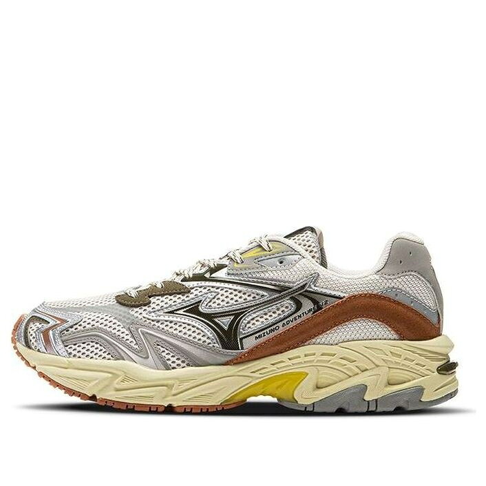 ミズノ 銀色 シルバー ベージュ 灰色 グレー 茶色 ブラウン 'CREAM BROWN' スニーカー メンズ MIZUNO ADVENTURE V2 SILVER D1GH250305 / BEIGE GREY SILVER BROWN